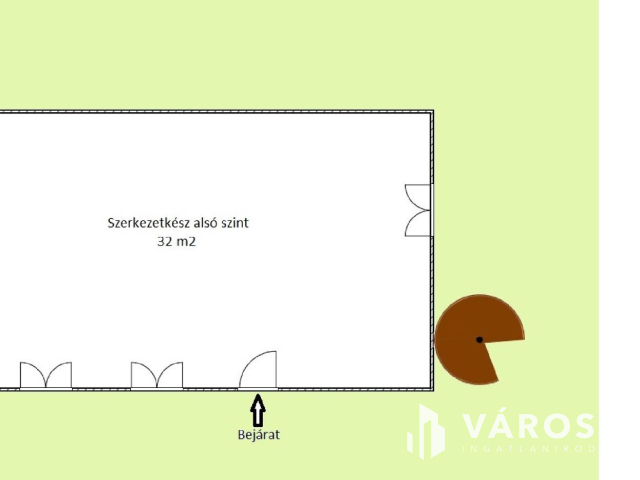 Megosztható telek, két családi házzal Únyon