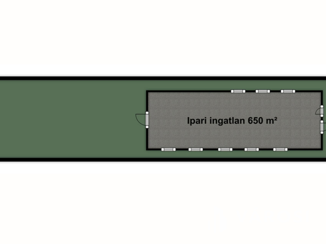 Ipari ingatlan a 47-es főút mellett