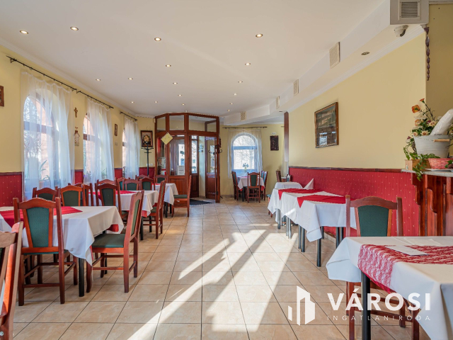 Bejáratott étterem, panzió és rendezvényhelyszín eladó!