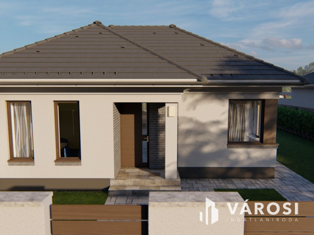 Modern, hőszivattyús, 95 m2-es családi ház népszerű helyen