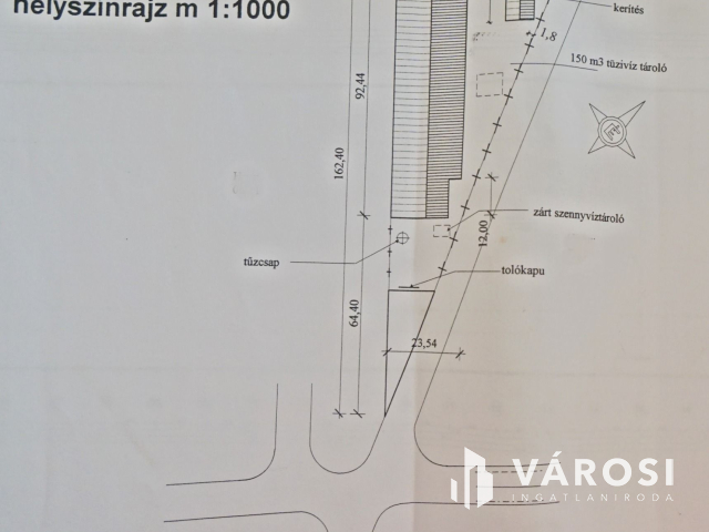 Telephely eladó ipari övezetben