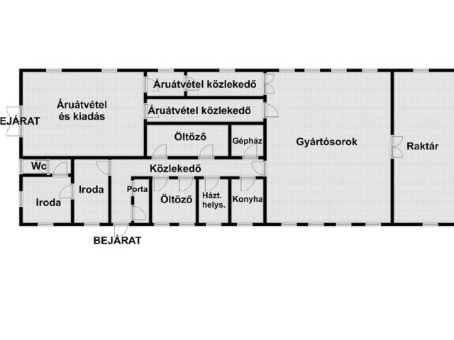 Élelmiszer feldolgozó ár alatt kiadó!