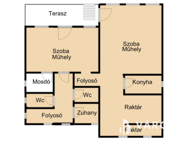 Körmenden 94-es építésű 224m2 beépíthető családiház  eladó