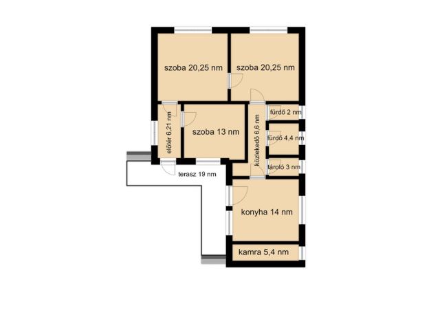 Tágas családi ház+egy leválasztható nyeles telek