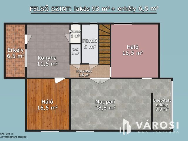 Eladó 4 szobás lakás, kertkapcsolattal