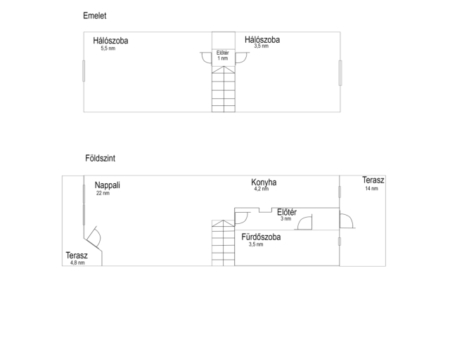 Kisház az erdő mellett