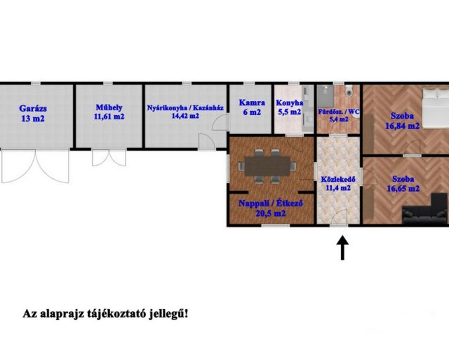 2 szobás családi ház Dobozon, csendes környezetben