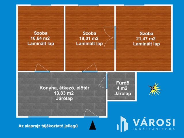 A tavasz hírnöke  - tégla lakás -