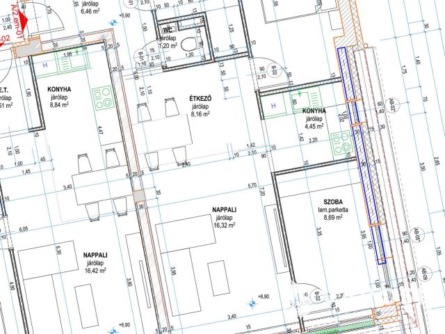 Modern, kulcsrakész ,liftes lakás a belvárosban eladó.