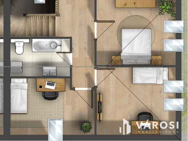 Épülő ikerház EBESEN