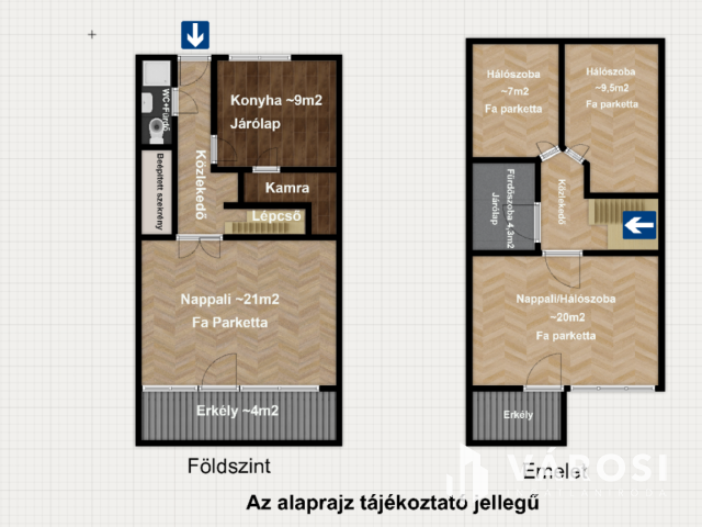Alul nappali, felül nyugalom – kétszintes lakás garázzsal