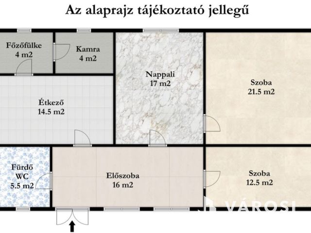 Nappali + két szobás családi ház Eleken