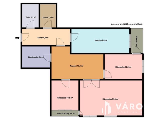 11. kerületben dupla erkélyes, 95m²-es, 1. emeleti lakás