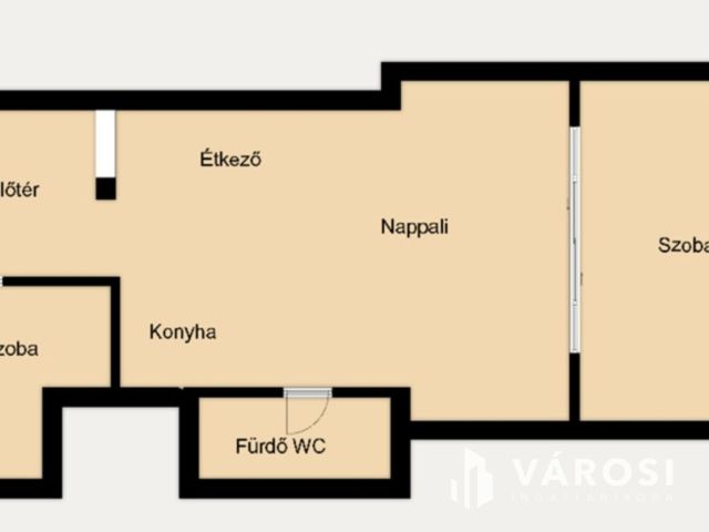 Szombathely Főterén felújított lakás