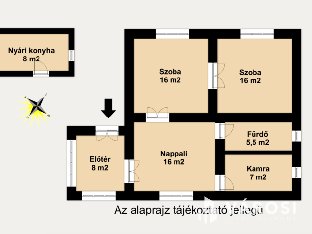 Jó állapotú vályogház Kisteleken eladó