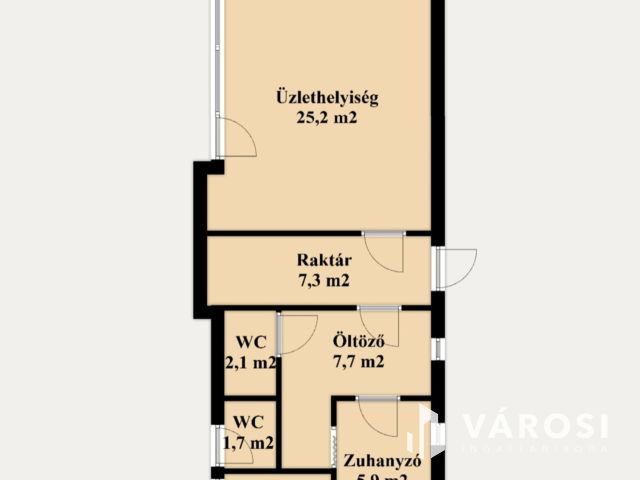 Eladó üzlethelyiség, többféle hasznosításra
