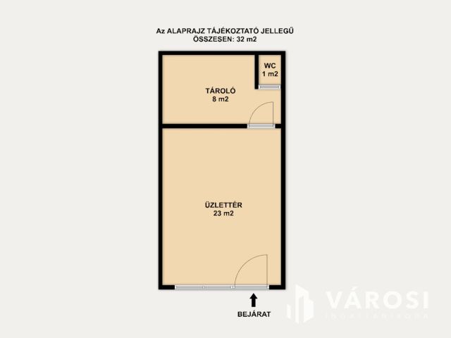 Belvárosi, 32 m2-es üzlethelyiség kiadó